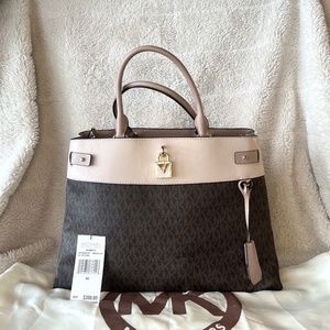 Michael Kors Women's Gramercy Large Satchel Convertible Crossbody Bag Handbag